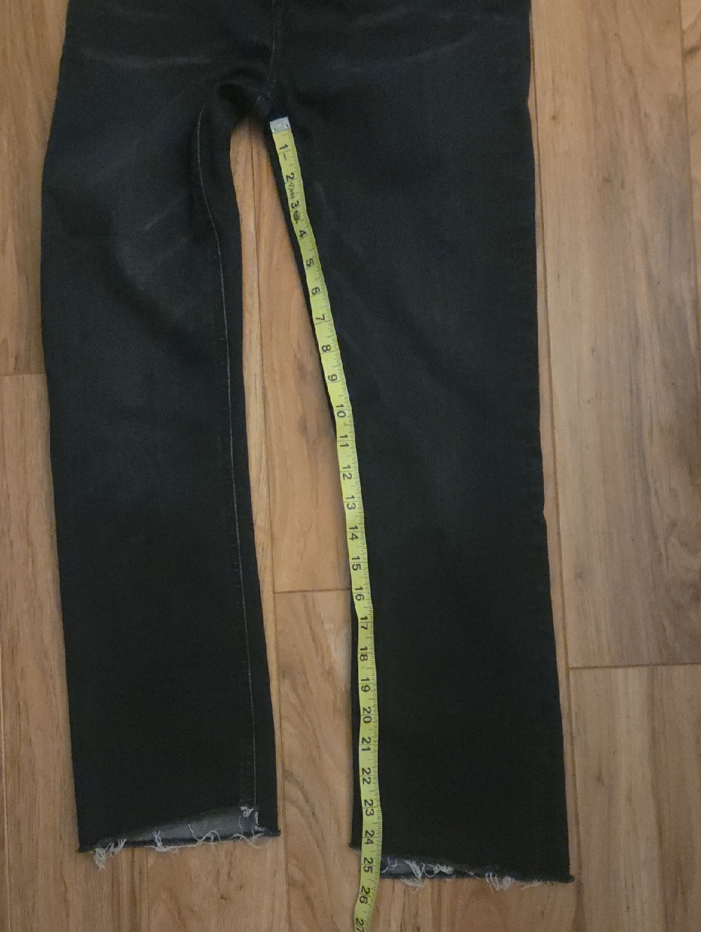 J. Crew Billie Demi Boot Crop Jeans  Black 25 - Picture 7 of 8